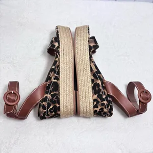 Steven by Steve Madden Leopard Print Wedge Heels‎ Espadrilles  size 6.5 thumbnail 5
