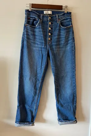 Abercrombie The Ankle Straight Ultra High Rise thumbnail 1