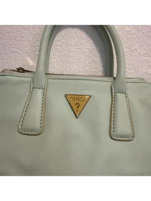 Guess Mint Green Mini Satchel Crossbody with removable shoulder strap! thumbnail 3
