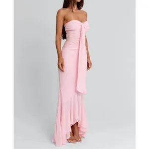 Outcast Clothing Strapless Maxi Dress Bella Size M Light Pink thumbnail 5