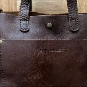 PLG PORTLAND Leather Goods “Almost Perfect” Mini Crossbody Tote Bag thumbnail 11