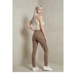GUESS Ultra High Rise Cropped Skinny Pants Women’s Size 27 Taupe Brown Stretch thumbnail 3