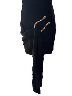 Lioness Martini Mini Dress in Onyx Medium New Womens Tailored Shirtdress thumbnail 6
