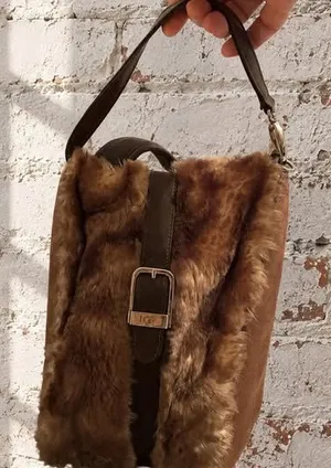 UGG Australia Genuine Shearling Suede 3-in-1 Convertible Bag Backpack Crossbody thumbnail 1