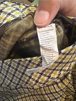 Spanx perfect kick flare in Dijon jacquard plaid ponte pants thumbnail 9