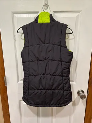 Under Armour Black & Neon Green Quilted Vest thumbnail 4