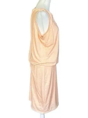 Athleta Vida Tiger Lily Linen Blend Orange Sleeveless Sporty Dress Medium thumbnail 4