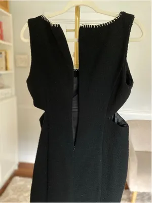 Avec‎ Les Filles Black Cutout Mini Dress Quiet Luxury Scandi Parisian M Event thumbnail 4