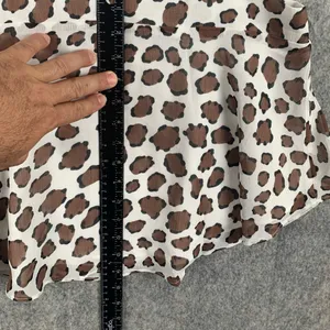 Buddy Love ATHENA FLOWY CROPPED TANK‎ TOP MUFASA animal print NWT thumbnail 2