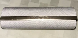 Jimmy Choo White Textured Eyewear Case with Gold Logo Bar thumbnail 1