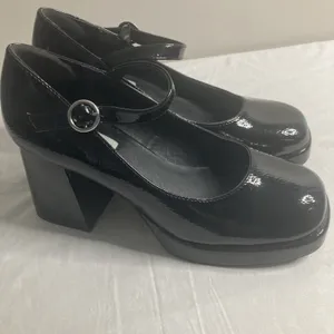 Steve Madden satin mingle platform Mary Jane chunky heel Square Toe 90's Y2K thumbnail 2