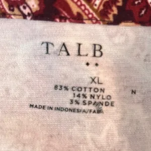 Talbots Paisley Blouse Brown XL‎ thumbnail 5