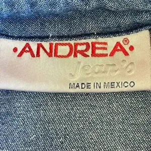 Andrea Jeans Sleeves Denim Blue Button Down Algodon Casual Minimalist Bohemian W thumbnail 8
