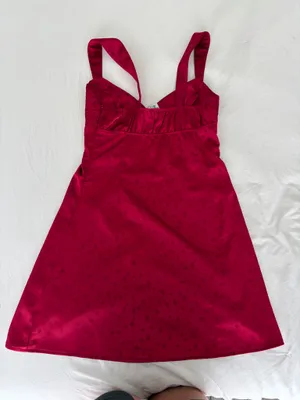 Princess Polly Red Polka Dot Dress thumbnail 5