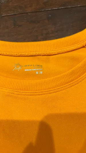 Orange crop top aerie thumbnail 3
