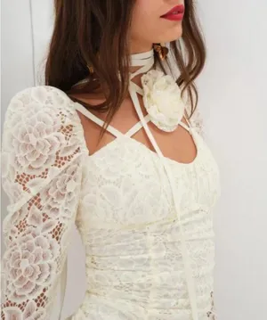 NWT For Love & Lemons Belladonna Mini Dress Small thumbnail 4