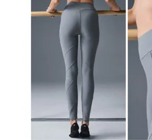 Alo NWT Alosoft High-Waist Sunray Gray Grey Leggings Size M thumbnail 2