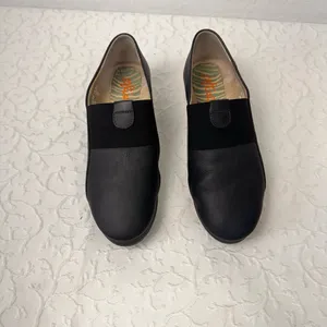 Fly London Softinos Shoes Size 8.5 Leather Mules Comfy Soft Slip On Navy Light thumbnail 9