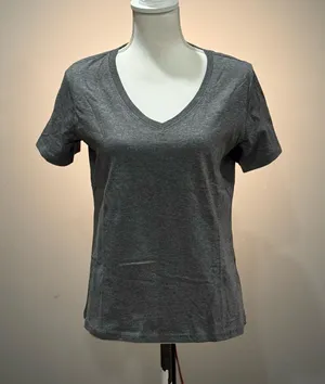 Gray Pact V-Neck Organic Cotton S/S Tee Size S NWOT thumbnail 1