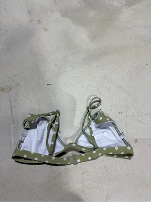 Rhythm Polka Dot Triangle Swim Top Olive Green small thumbnail 4
