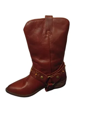 DINGO - Dl 251 appaloosa wine tall cowboy boots w/ harness size 6.5 NIB thumbnail 4