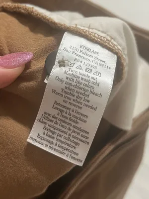 Everlane Womens Brown Corduroy Pants Size 6 High Rise Straight Leg Casual Fall thumbnail 11