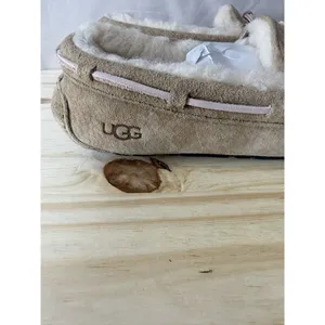 UGG Australia Women's Brown Suede Sheepskin Lined Moccasin Slippers Size 5 thumbnail 10