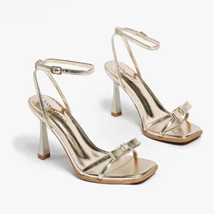 CARLKARIDA silver heels open toe size 5.1/2 thumbnail 5