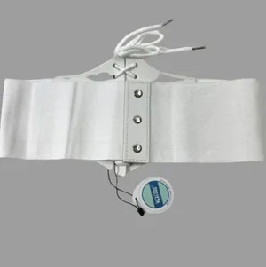 NWT White Elastic Corset Belt thumbnail 3