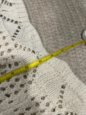 Bohemian small long crochet cardigan thumbnail 9