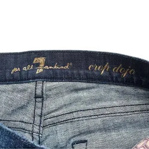 7 For All Mankind Dojo Crop Dark Wash Flare Jeans thumbnail 2