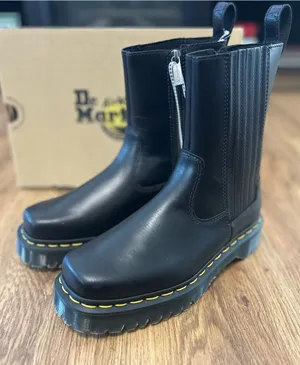 DR MARTENS Amaayah lo black leather zippered boots booties shoes women’s 8 new thumbnail 1