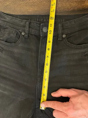 American Eagle Black Distressed Mom Jeans Size 4 thumbnail 4