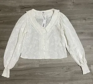 BB Dakota Steve Madden Floral/ Lace White Blouse thumbnail 2
