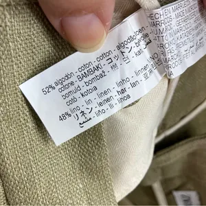 Zara cotton linen blend shorts green women’s size 29 new‎ without tags modern thumbnail 7