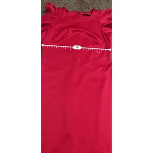 Tommy Hilfiger Red Ruffle Sleeve Sheath Dress Crew Neck Mini Business No size thumbnail 5