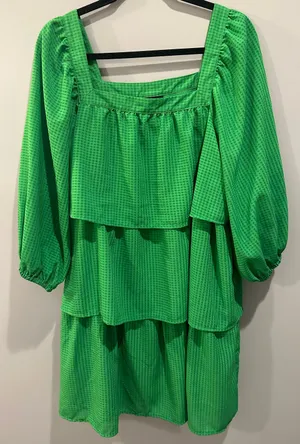 Who What Wear Tiered Ruffle Dress thumbnail 1