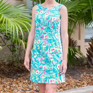 Lilly Pulitzer Mila Shift Dress Guac & Roll Avocado Green Pink 4 NWT Designer thumbnail 12