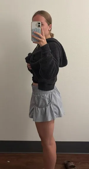 Free People Get Your Flirt Shorts Grey thumbnail 2