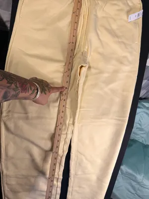 Gap Yellow Sweatpants L Tall thumbnail 1