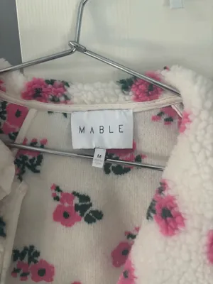 Sherpa floral jacket White Size M thumbnail 3