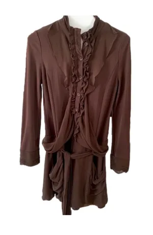 ANTHROPOLOGIE Brown Cardigan Jacket thumbnail 1