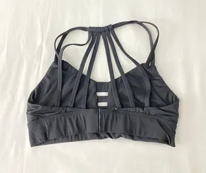 PINK black sport bra thumbnail 3