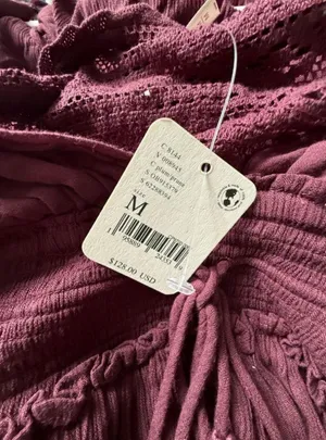 Free People Santa Maria Plum Maxi Dress medium thumbnail 3