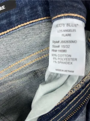 JUDY BLUE Blue Denim High Rise Flare Leg Jeans Size 32 Casual Neutral thumbnail 4