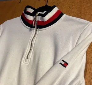 Tommy Hilfiger White Quarter Zip thumbnail 3