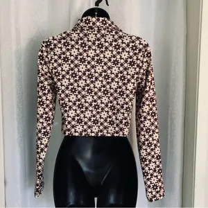 SHEIN Cropped Jacket /Top Sz. S Brown thumbnail 3