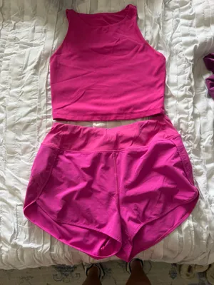 Pink CRZ yoga matching set thumbnail 3
