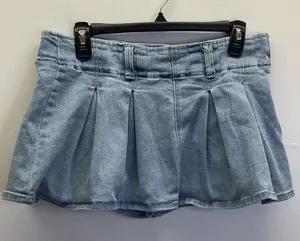 Refuge Size Medium Light Blue Denim Skirt, Preloved thumbnail 1