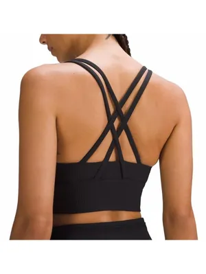 Lululemon Energy Longline Ribbed Bra Medium Support B–D Cups Women's Size 6 thumbnail 3